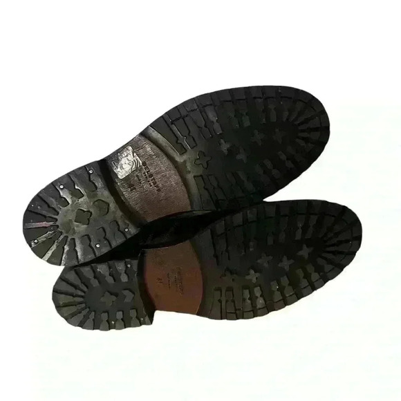 Belstaff Trialmaster Distressed Dark Brown Men’s Leather Boots Size 41 - Picture 2 of 4